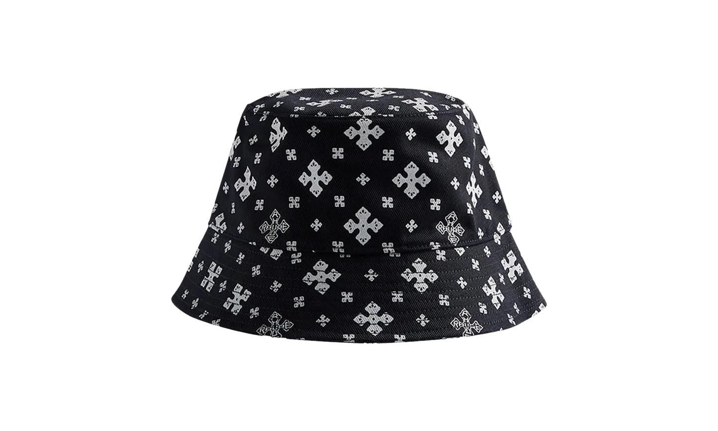 Cross Bandana Bucket Hat "Black/White" PF24HA030120119