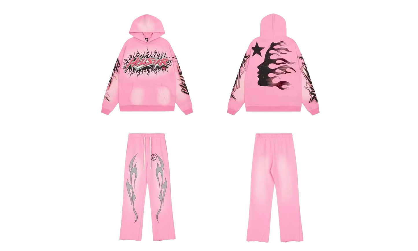 Brainwashed Without Brain Hoodie and Sweatpants (Full Set) "Pink" HSR132