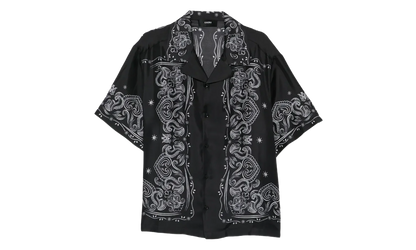 Bandana Paint Bowling Shirt "Black" AMTOSH1049 001