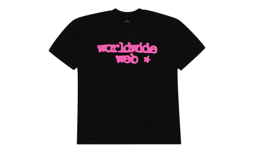 Web Logo Short Sleeve T-Shirt "Black Pink" SP5der339