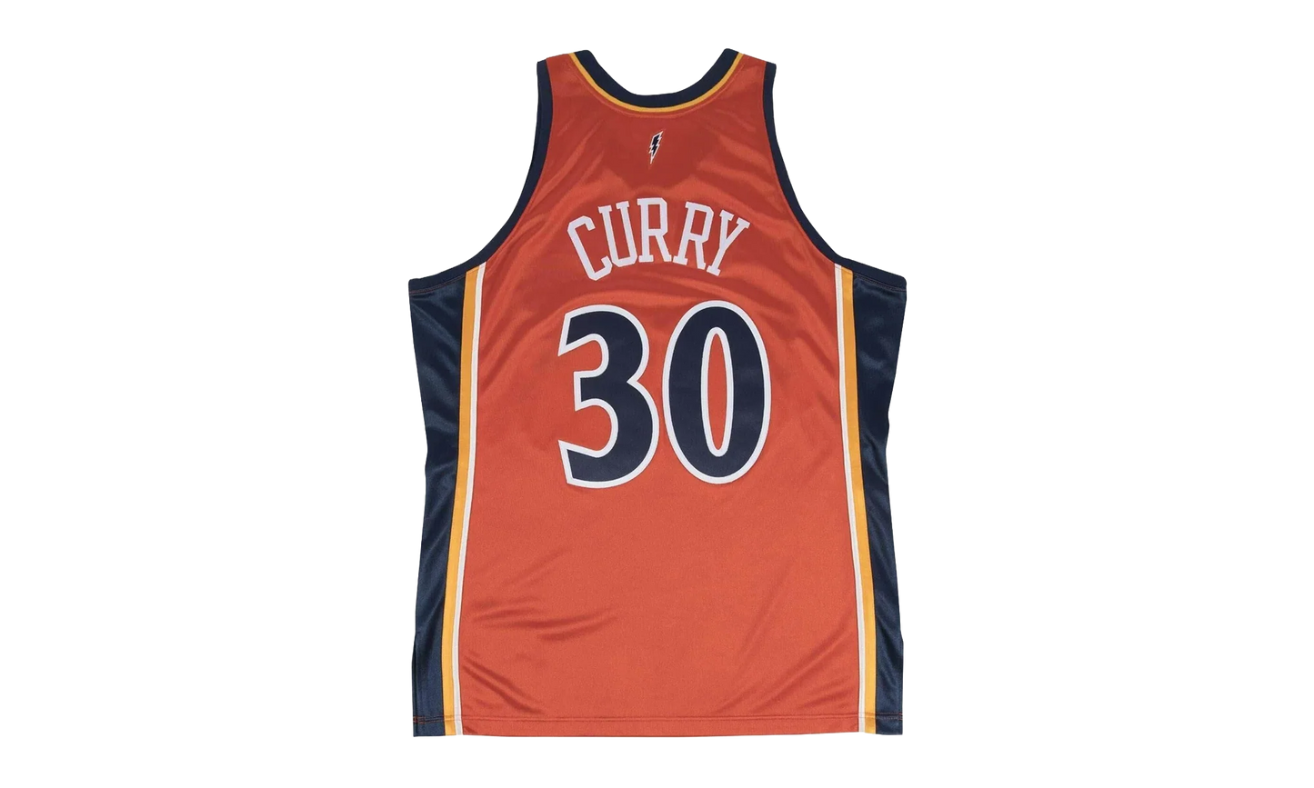 NBA Stephen Curry Authentic Jersey "2009-10 Golden State Warriors - Orange" 72263W309SCURR