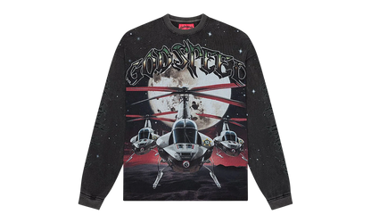 Air-Strike long sleeve t-Shirt "Black Wash" 40V4IZ34