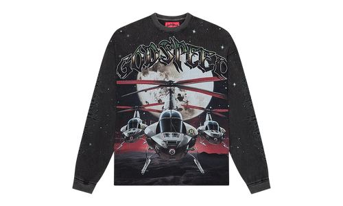 Air-Strike long sleeve t-Shirt "Black Wash" 40V4IZ34