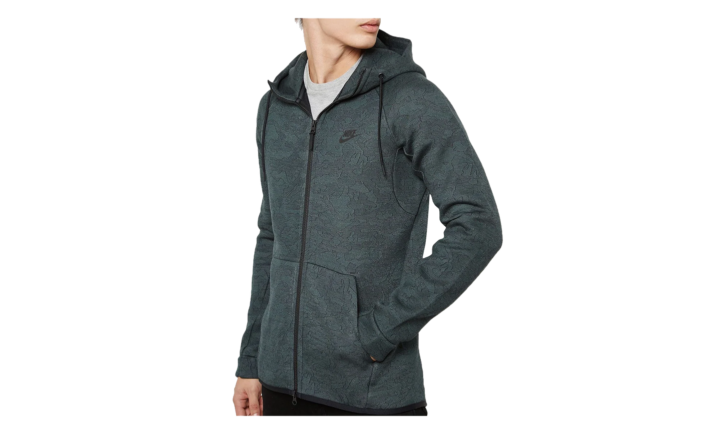 Tech Fleece Full-Zip Jacquard Hoodie "Vintage Green" 863814 382