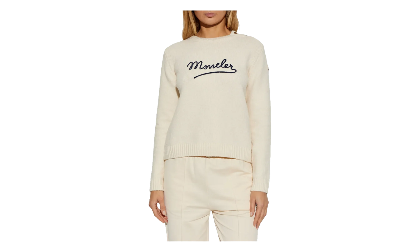 Crew Neck Long Sleeve Top WMNS "Silk White" MON58
