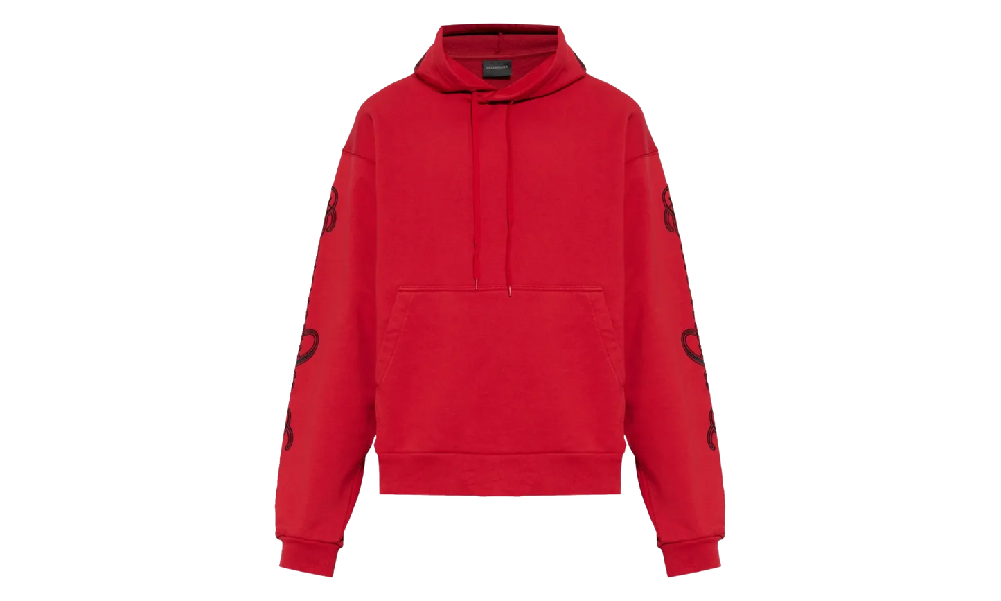 Oversized Hoodie "Red / Black" 858143 TTVM8 6167