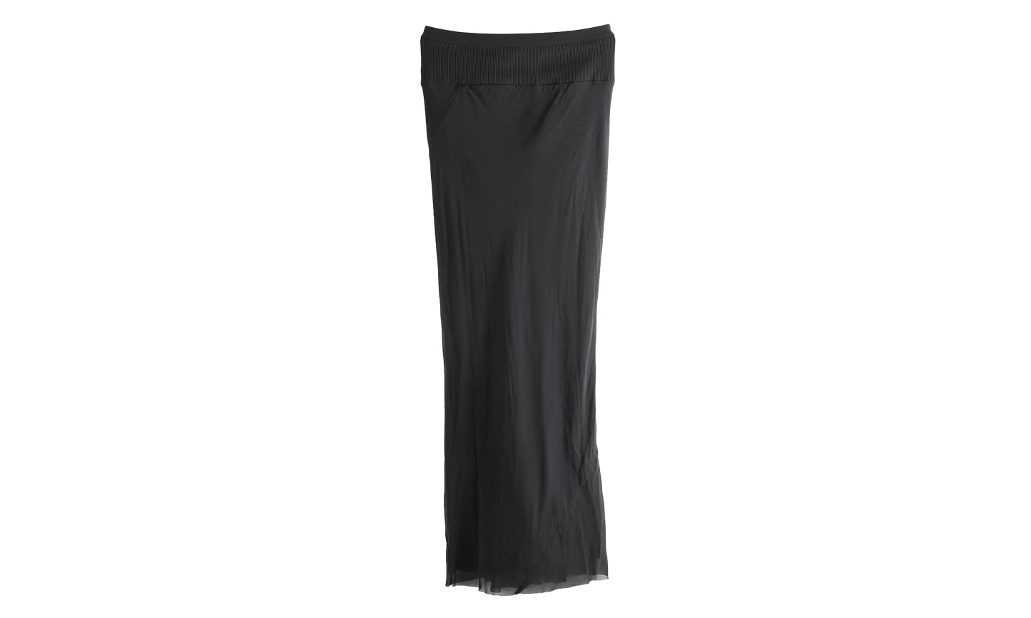 Gonna Calf Bias Skirt WMNS "Black" RP01F6334 G 09