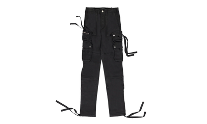 Tactical Leather Cargo Pants "Black" PS22MLP003_Black
