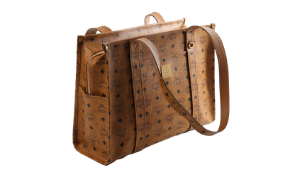 Large Aren Tote in Visetos "Cognac" MWTFATA02CO001