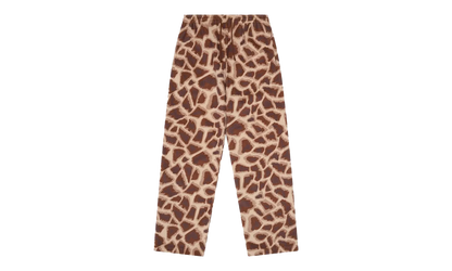 Faux Fur Giraffe Print Sweatpant "Brown" DT540