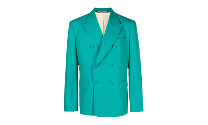 Sonny Double Breasted Blazer "Turquoise" PMEN026S23FAB001 TUR