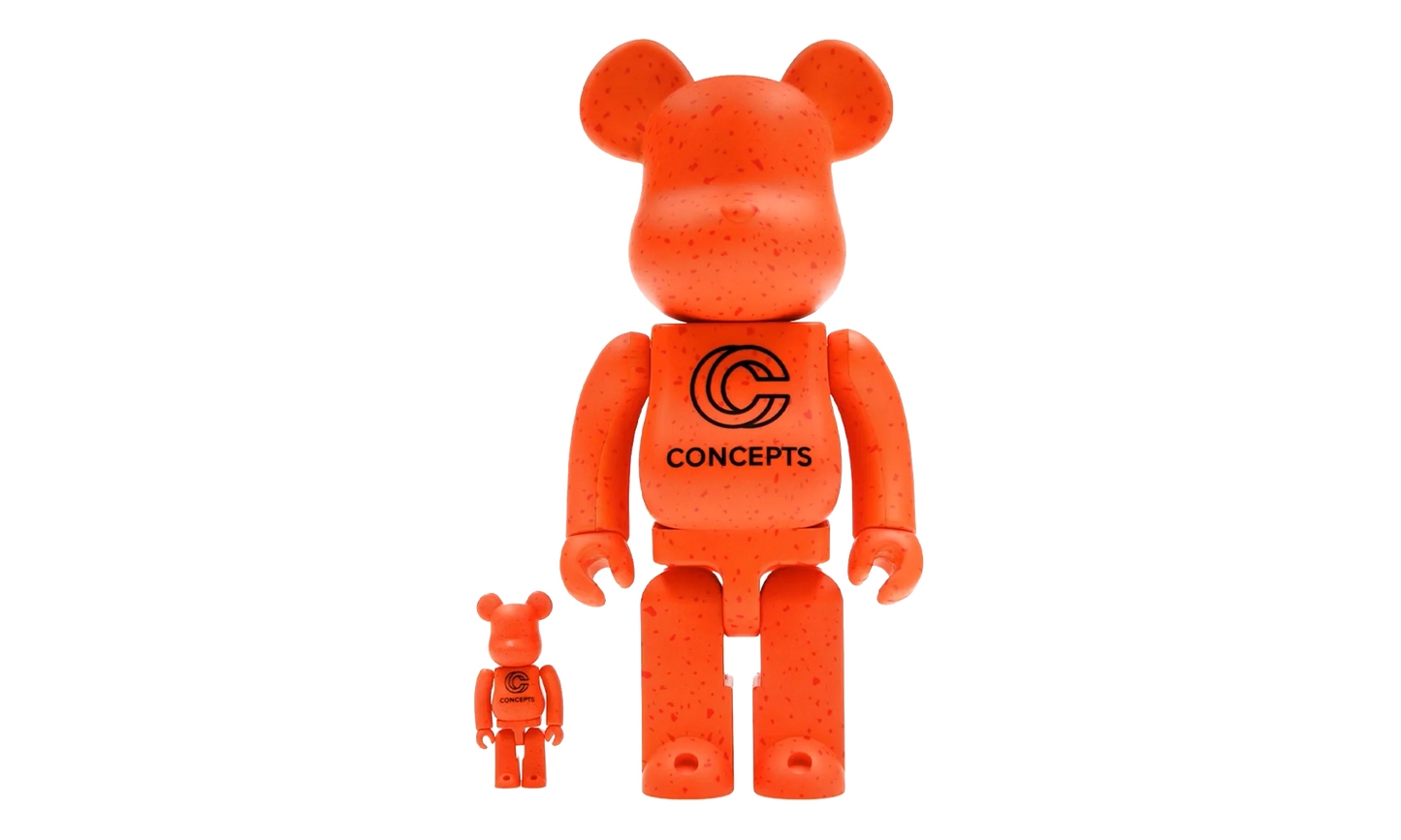 Bearbrick x Concepts Orange Lobster "100% & 400% Set" MEDI3063