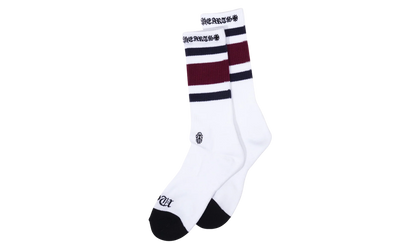 Fuck You Striped Sock "White / Purple" CHRM1022