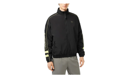 Contrast Water Resistant Zipped Taffeta Jacket "Black / Yellow" BH1607 6TV