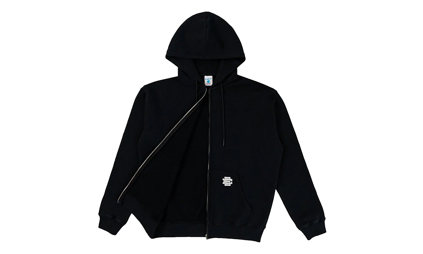 EE FULL ZIP HOODIE "FW23 - Black/Grey" EE833