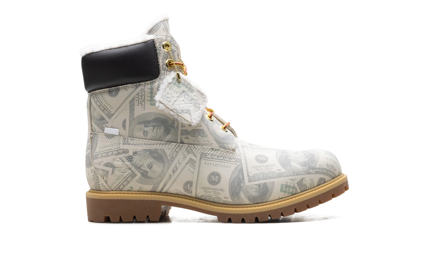 Timberland 6" Premium Waterproof Boot "Supreme x MM6 Maison Margiela $100 Bills" TB0A5NG5ALP
