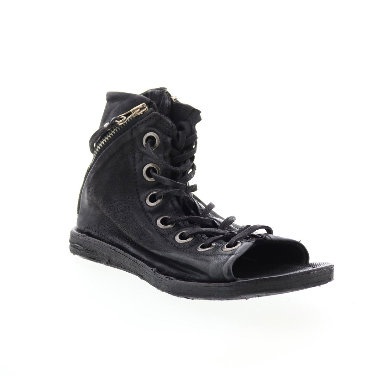 Rhett 534074-302 Womens Black Leather Strap Sandals Shoes
