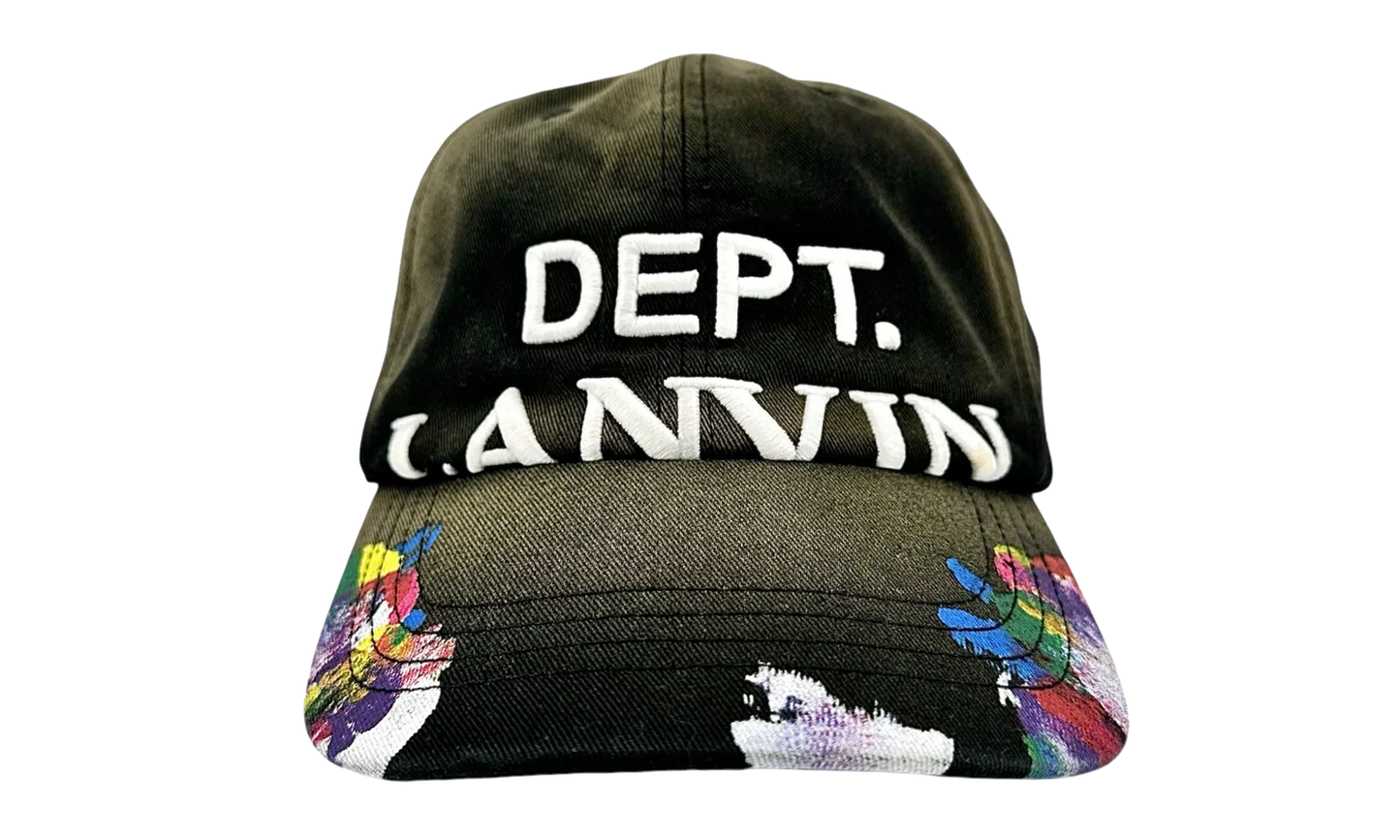 Paint Splatter Strapback Hat "Lanvin - Black" GDXLPSSHB