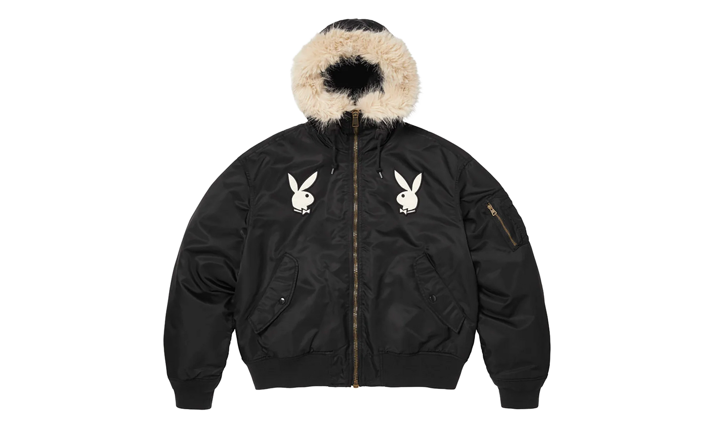Playboy® Hooded MA-1 "SS26 - Black" SU27110