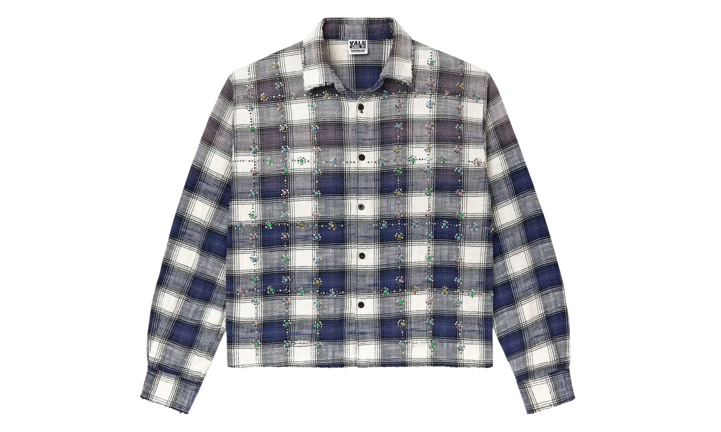 Vale Forever Sky Gems Flannel "'Navy'" VAL19
