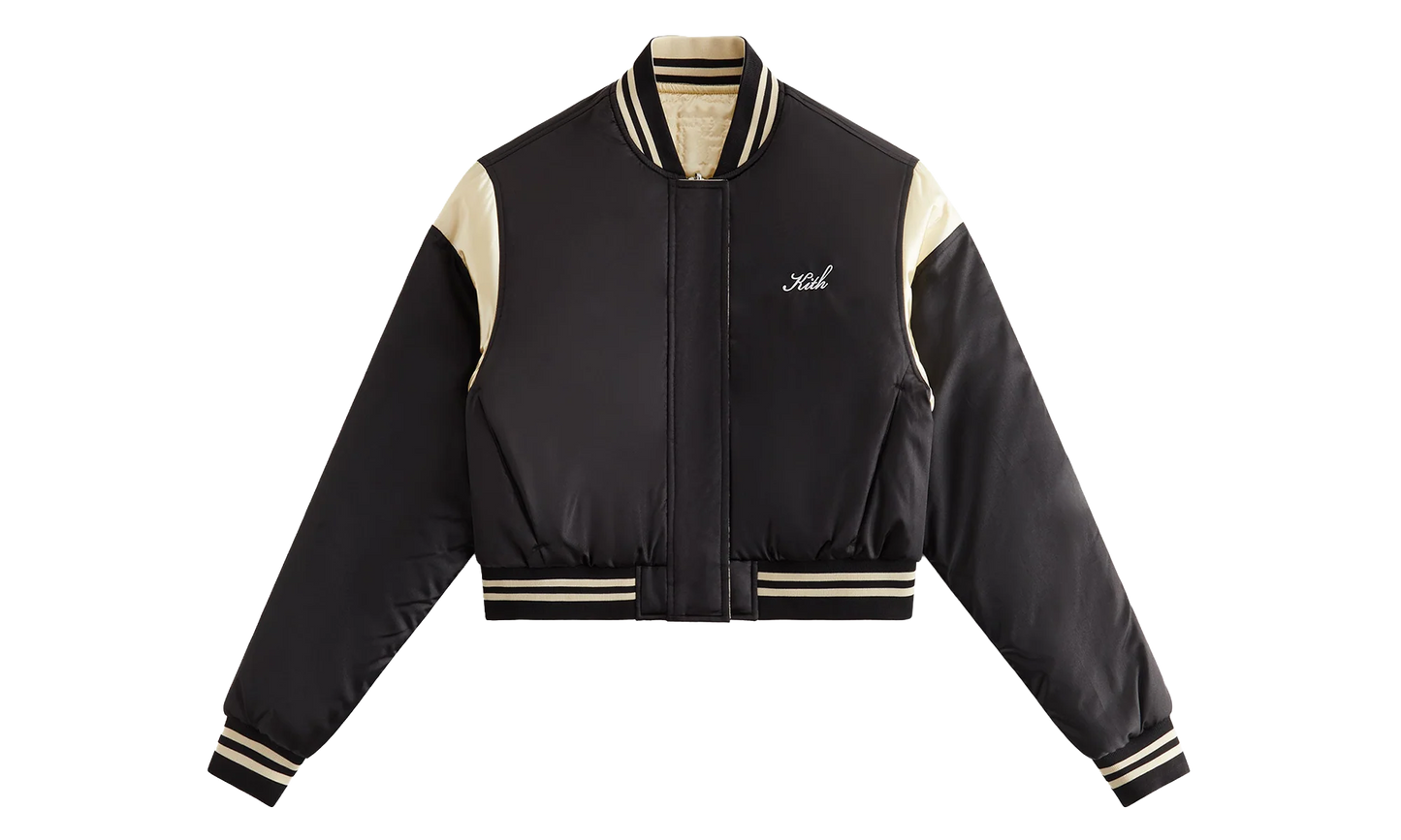 Landry Varsity Cropped Bomber "Black" khw010187 001