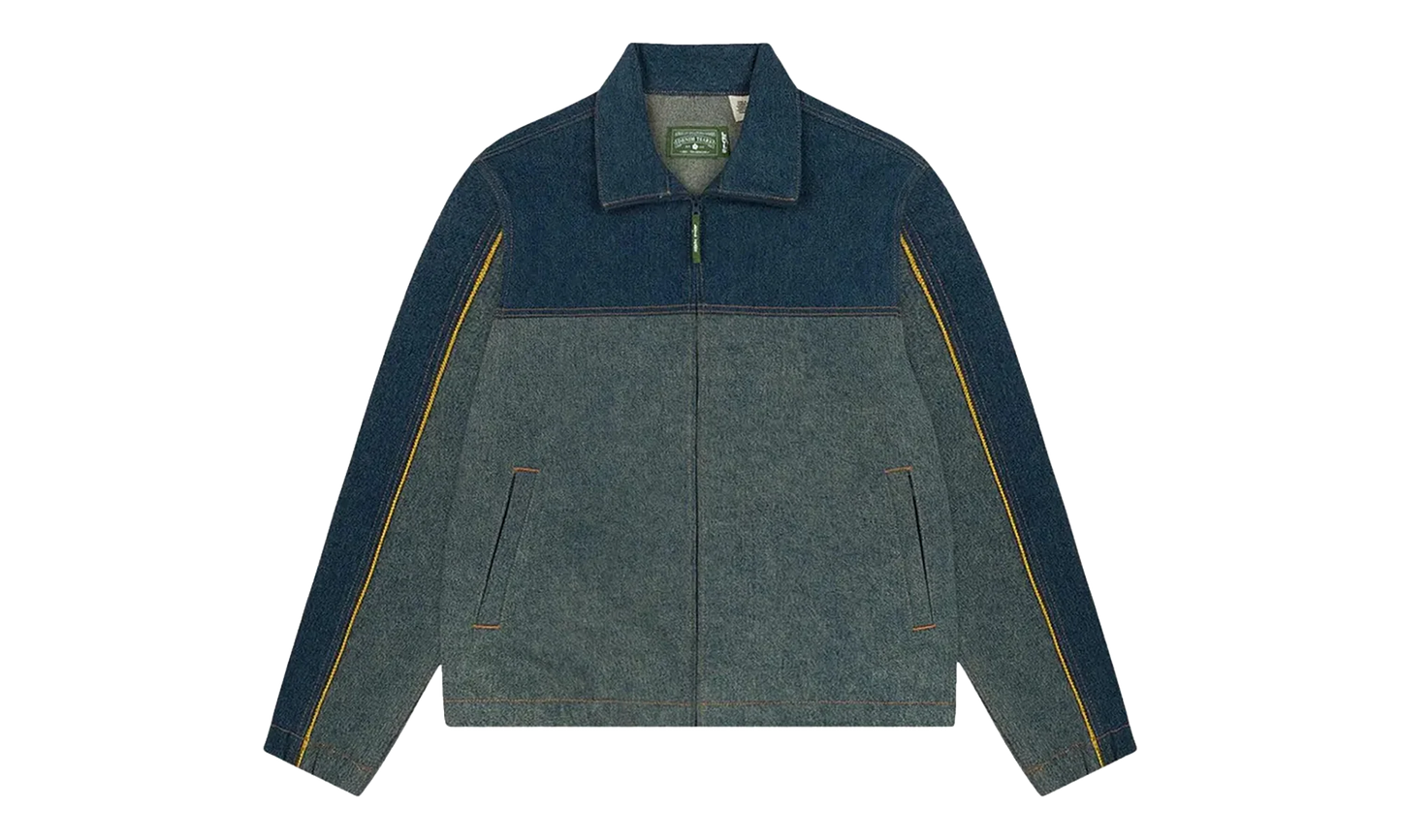 Levi's Cotton Fleur De-Lis Denim Track Jacket "Light Wash" DT513