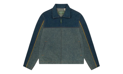 Levi's Cotton Fleur De-Lis Denim Track Jacket "Light Wash" DT513