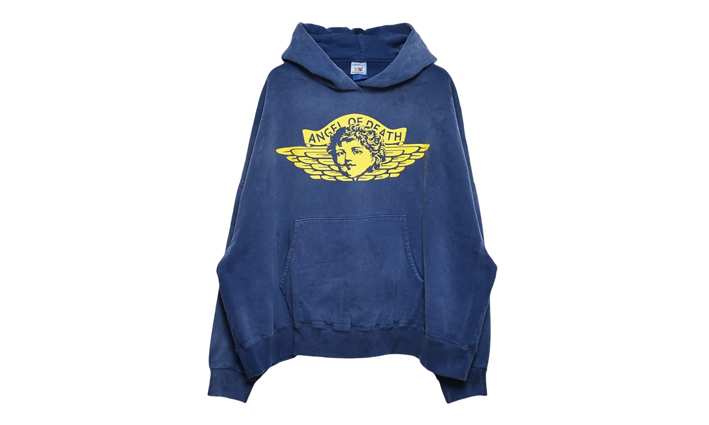 Angel of Death Logo Hooded Sweatshirt "Navy" SM YS1 0000 044