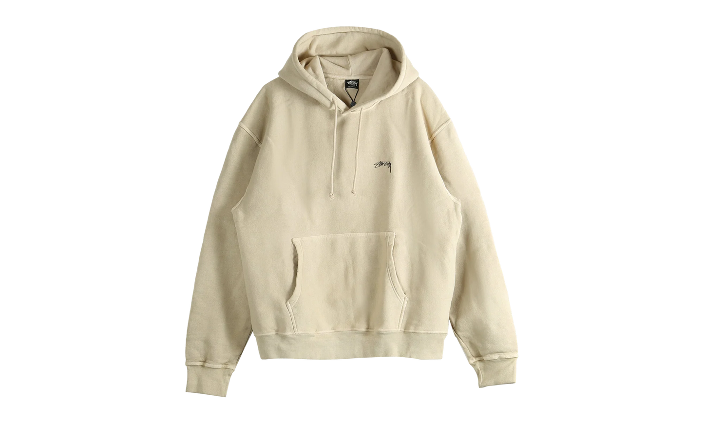 Smooth Stock Pig. Dyed Hoodie "KHAKI" 1925021 KHAK