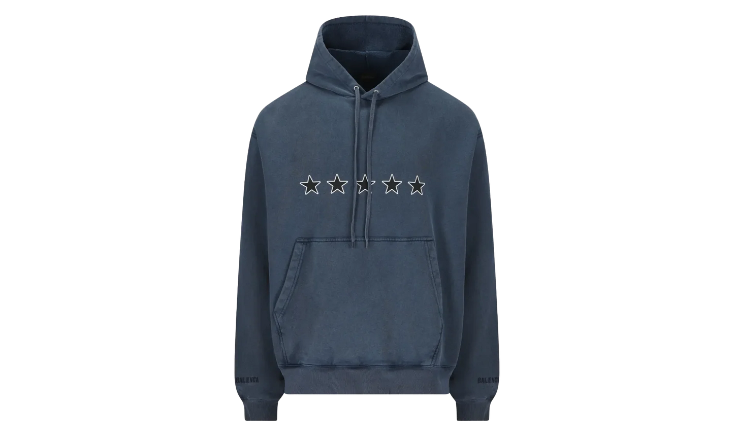 Oversized Drawstring Hoodie "Washed Navy" 858143 TTVL5 8806