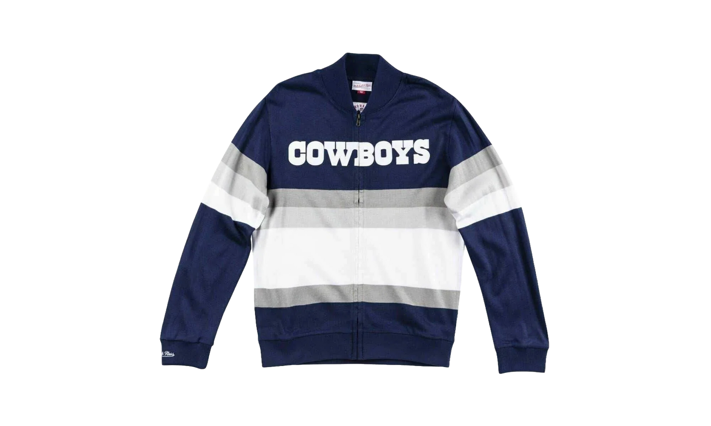 NFL Front Stripe Full Zip Sweater "Dallas Cowboys - Navy" SWTRAJ18024 DCONAVY