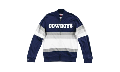 NFL Front Stripe Full Zip Sweater "Dallas Cowboys - Navy" SWTRAJ18024 DCONAVY