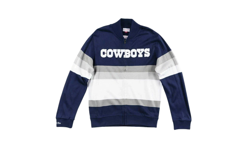 NFL Front Stripe Full Zip Sweater "Dallas Cowboys - Navy" SWTRAJ18024 DCONAVY