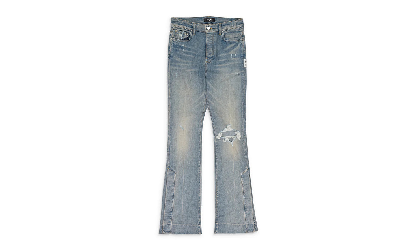 Broken Flare Skinny Jeans "Blue" PF22MDF092_CLAY_INDIGO