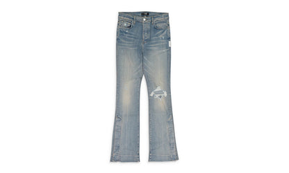 Broken Flare Skinny Jeans "Blue" PF22MDF092_CLAY_INDIGO