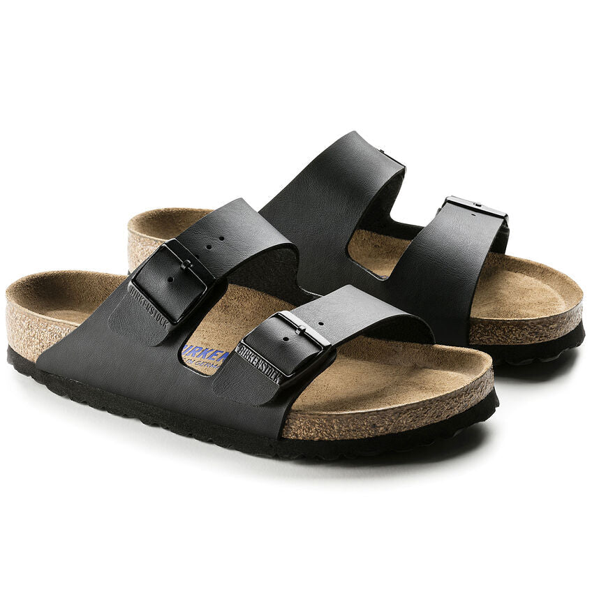 Arizona Birko-flor Soft Footbed Sandal in Black