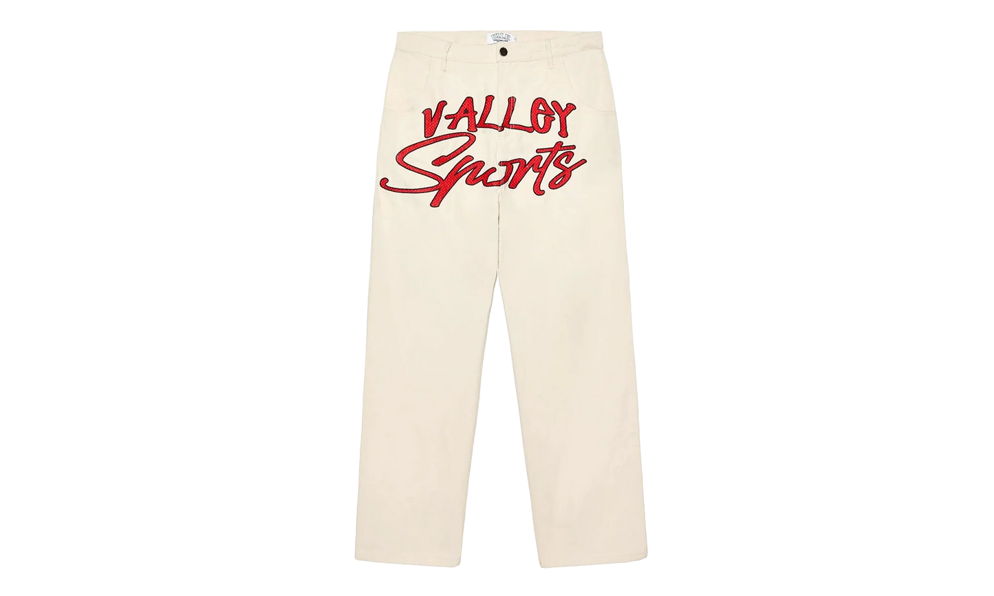 Symbol Denim Pants "White" VAL161