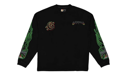 Biker Nation Long-Sleeve T-Shirt "Black Wash" GS148