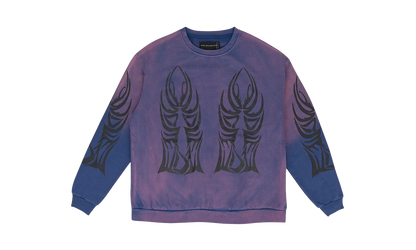 WINGED LOGO CREWNECK SWEATER "Purple" 1110540021SS24