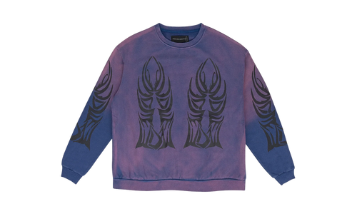WINGED LOGO CREWNECK SWEATER "Purple" 1110540021SS24