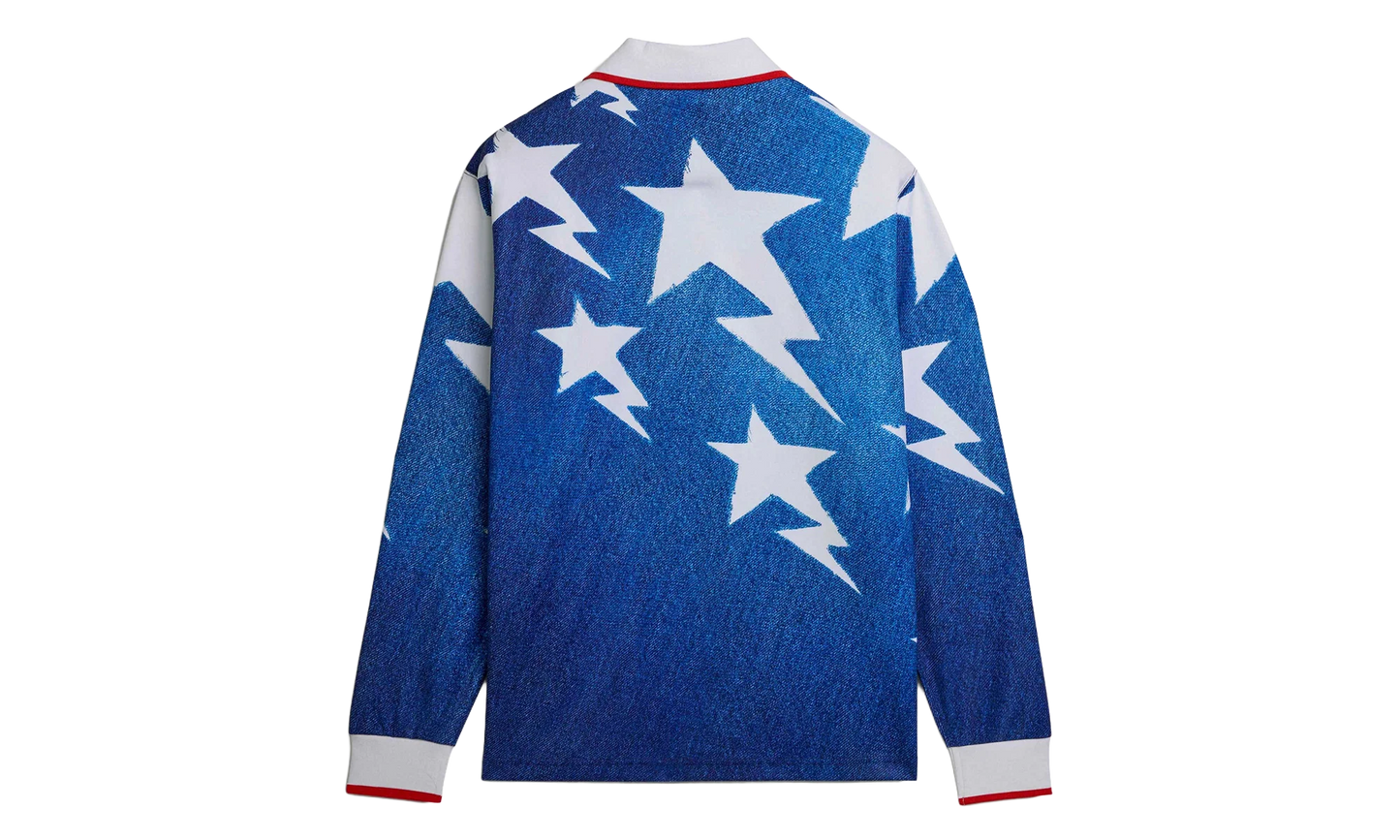 Adidas x BAPE LSL Star Jersey "Medium Blue Denim" KF4913