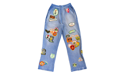 Gentlemen'S Waffle Sweatpants "Blue" BWA88