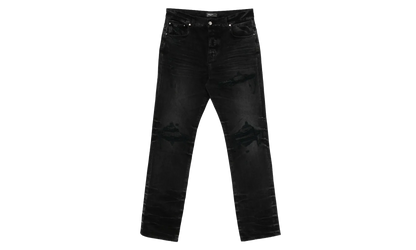 Leather Straight MX1 Jean "Vintage Black" AMDNGH1086 097