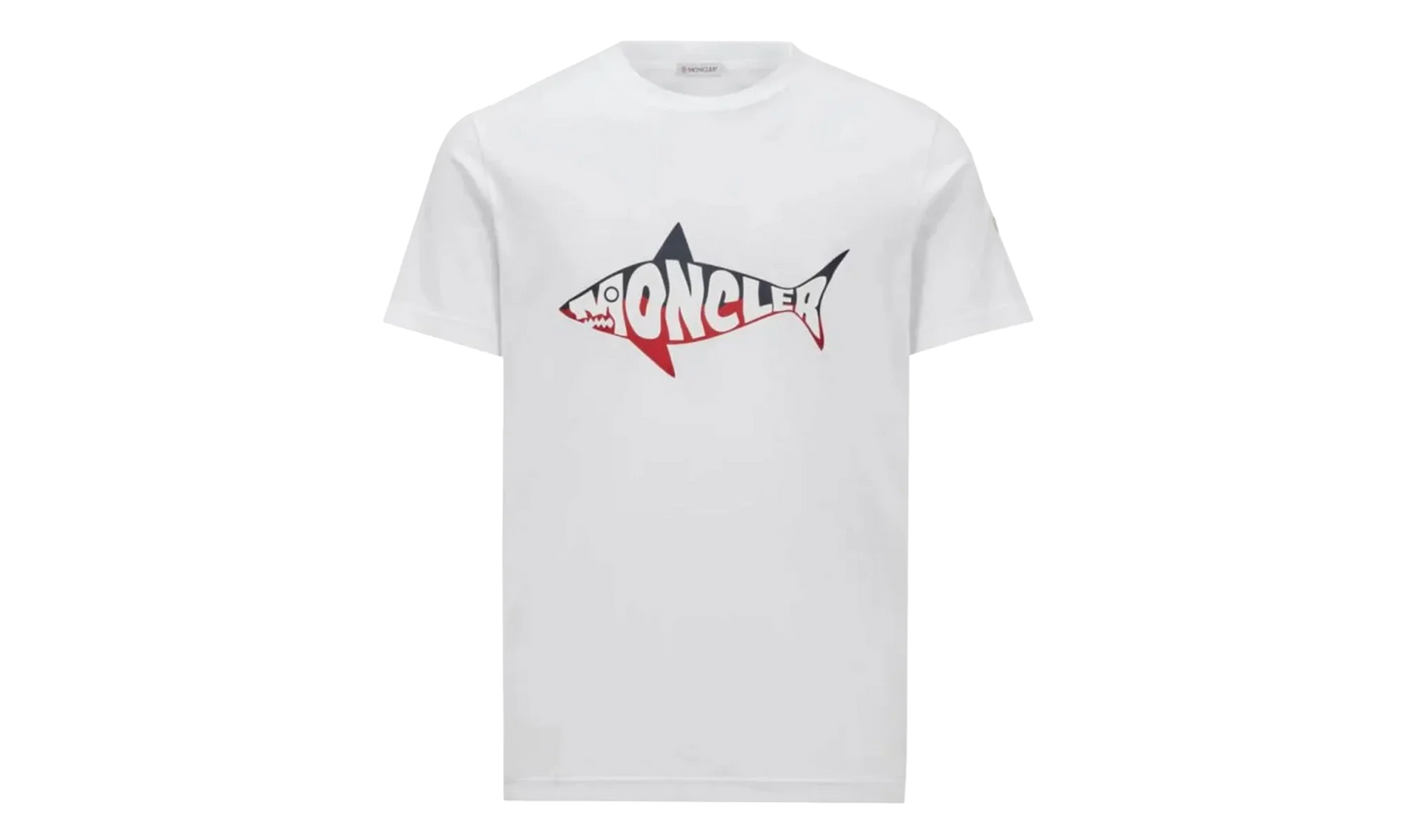 Shark Print T-Shirt "White" MON20