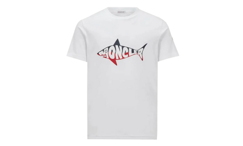 Shark Print T-Shirt "White" MON20