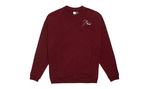 Embroidered Crewneck "Burgundy" PF22SW01012800