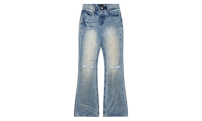 Mael Flared Muddy Sky Denim "Blue" B2234MDSKY