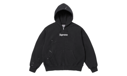 MM6 Maison Margiela Box Logo Zip Up Sweatshirt "SS26 - Black" SU27169
