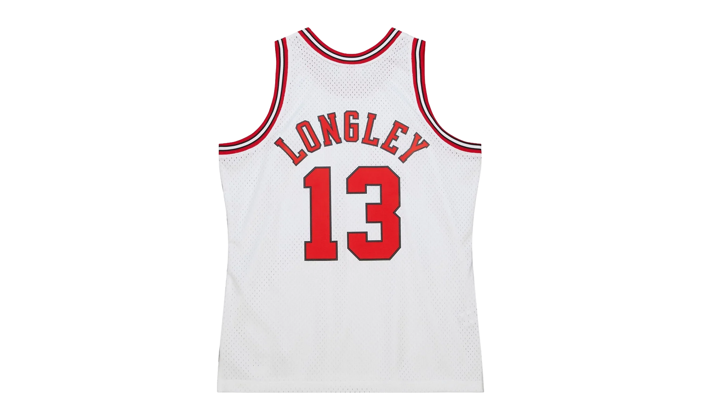 NBA Luc Longley Jersey "1997 Chicago Bulls - White" SMJY6370 CBU97LLOWHIT