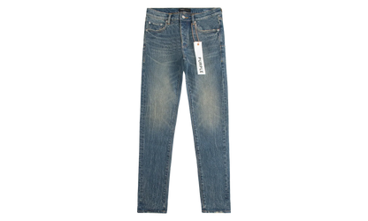 Crackle Coated Denim "Mid Indigo" P001 SICR424
